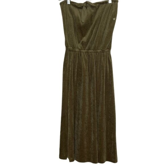 Vintage Oleg Cassini Strapless Beach Dress - Picture 1 of 11
